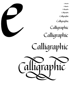 Calligraphic Scale